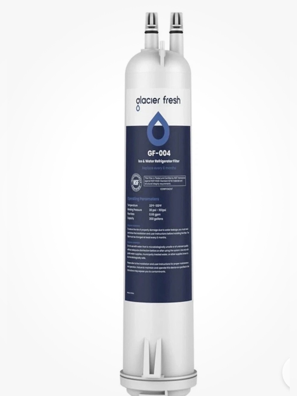 Glacier Fresh GF-004 Ice Water Refrigerator Filter Sealed New